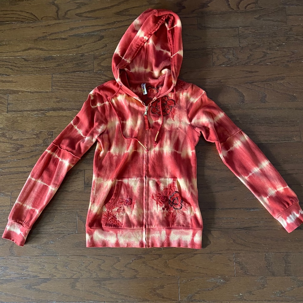 Free people zip up hoodie